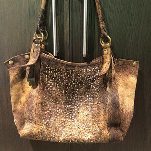 Frye Deborah Leather Studded Shoulder Bag